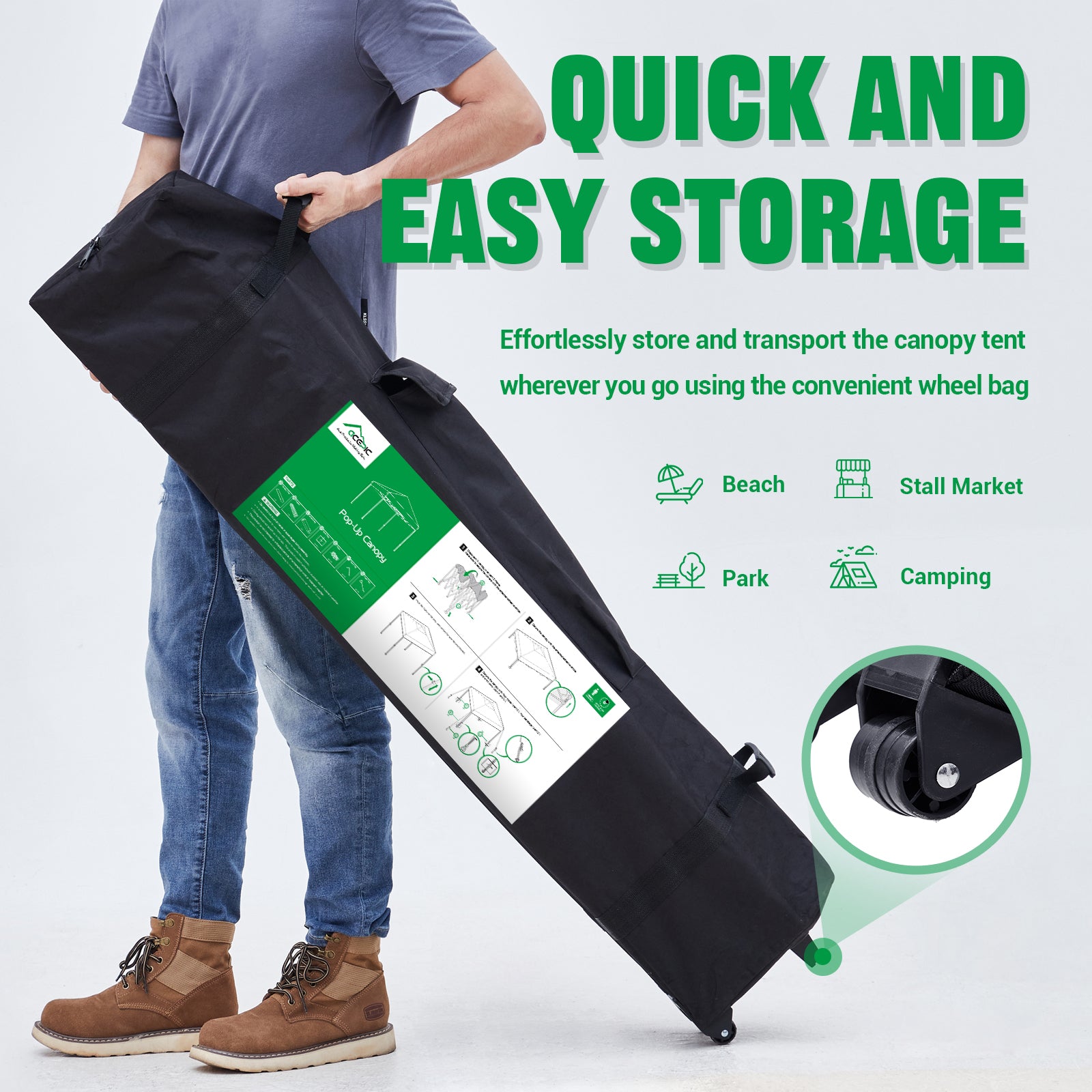 Acepic 10x10 Pop Up Canopy Tent